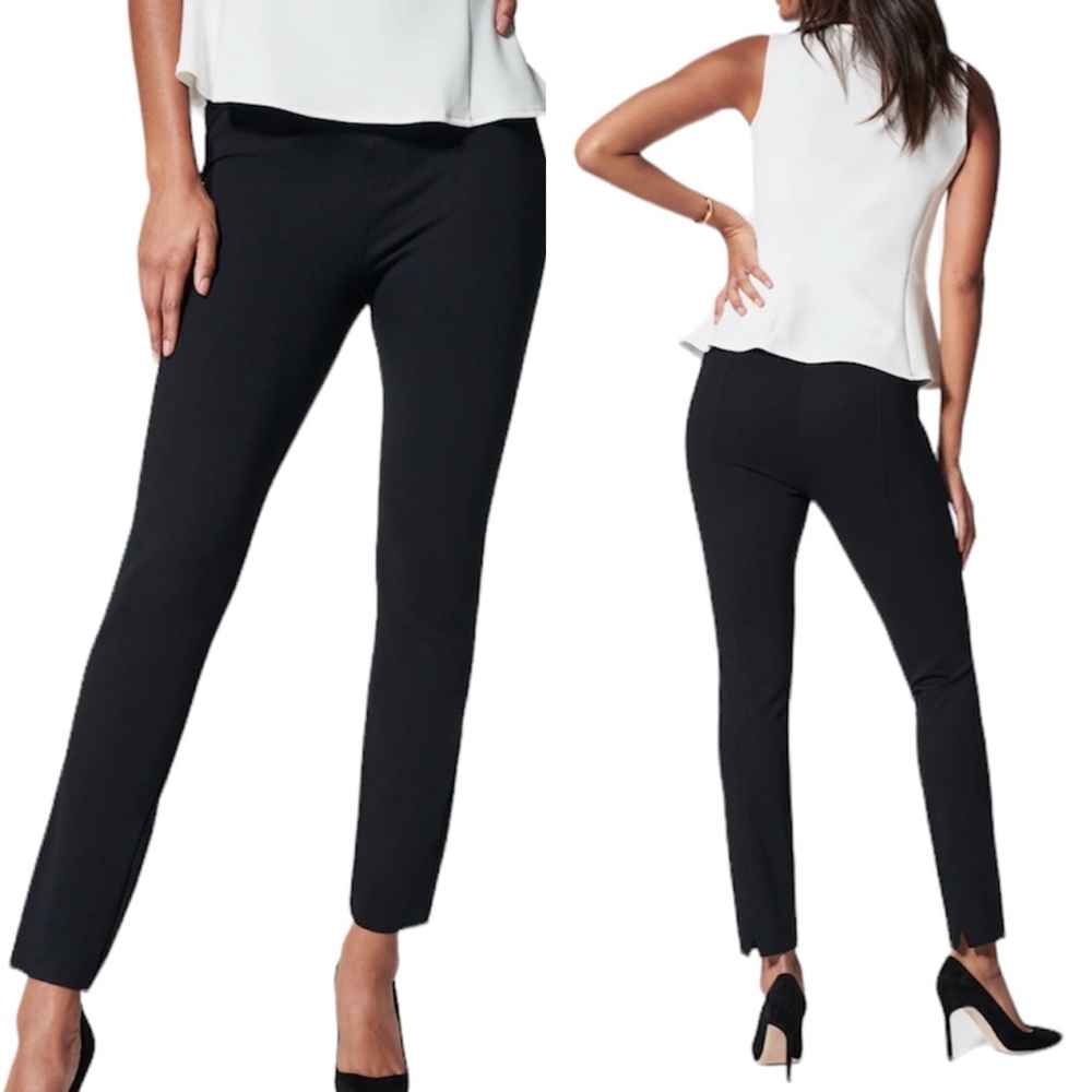 Spanx Black Perfect Pant Ankle Back Seam Skinny Pants Small